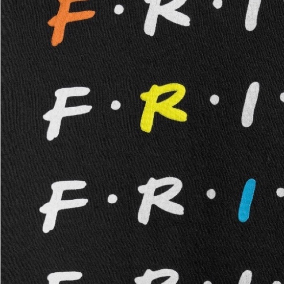 FRIENDS/ WORD SEARCH MENS AND BIG MENS GRAPHIC TEE/ Lg 44-42 - Picture 4 of 9